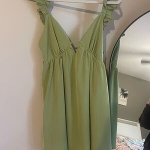 Le Lis Olive Green Dress